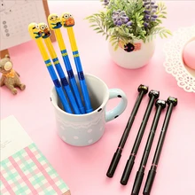 48 шт./лот животное, черная кошка дизайн гелевая ручка для детей школьные канцелярские принадлежности, милый, каваи Миньоны ручки школьные принадлежности с черными чернилами 0,5 мм