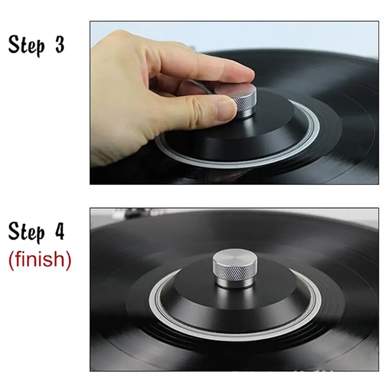 Прочная сталь LP Виниловые проигрыватели диск стабилизатор Анти шок запись вес/зажим запись стабилизатор