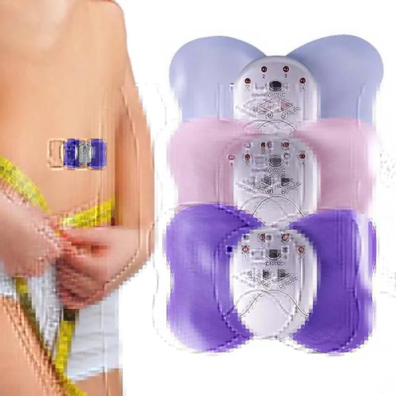 Батарея массаж целлюлита мини-дизайн бабочка массажер мышц тела электронный массажер для похудения 4 светодиодный дисплей