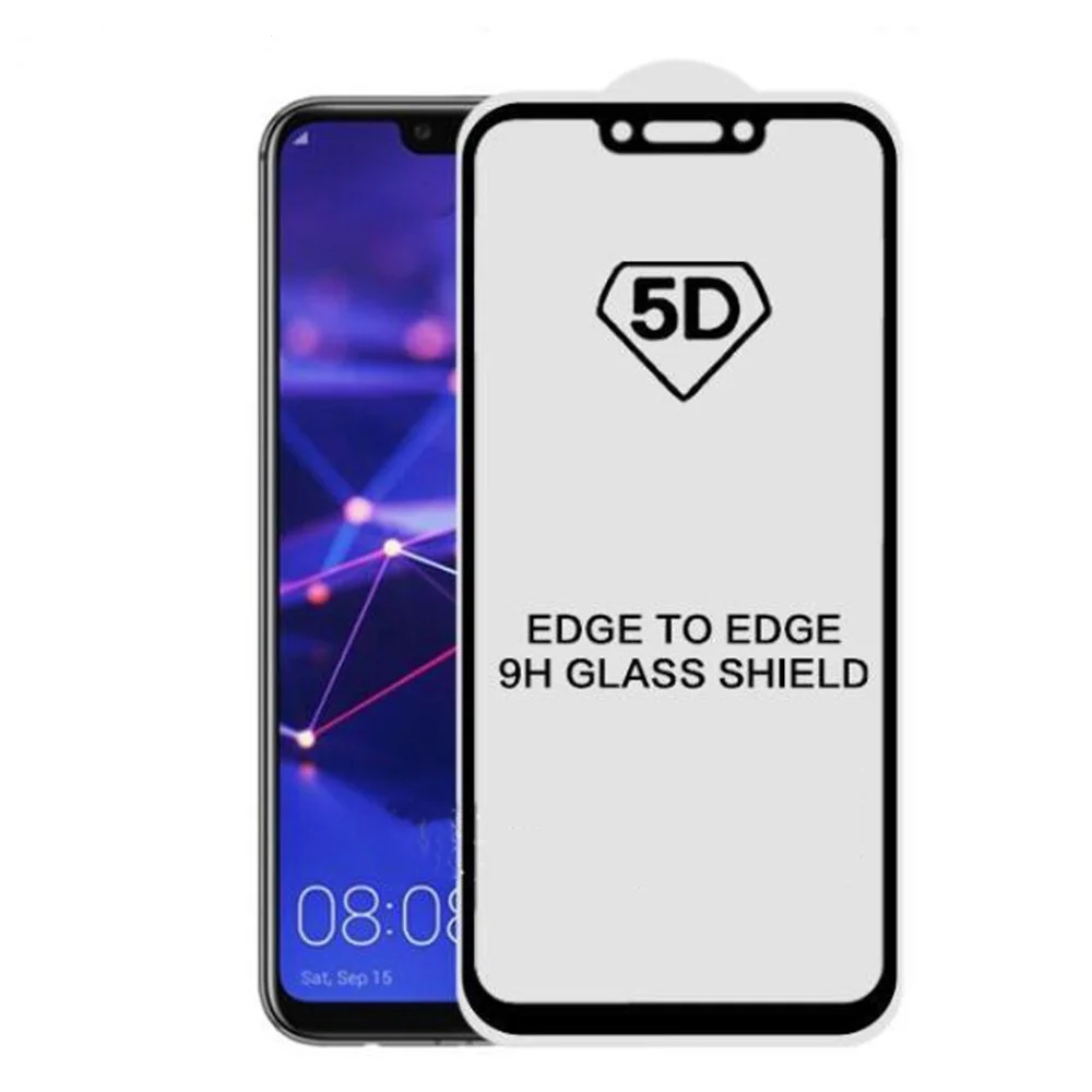 Закаленное стекло 5D с полным покрытием для Huawei P smart Honor 10 P20 P30 pro lite Nova 4 V20 play Y9 200 2019