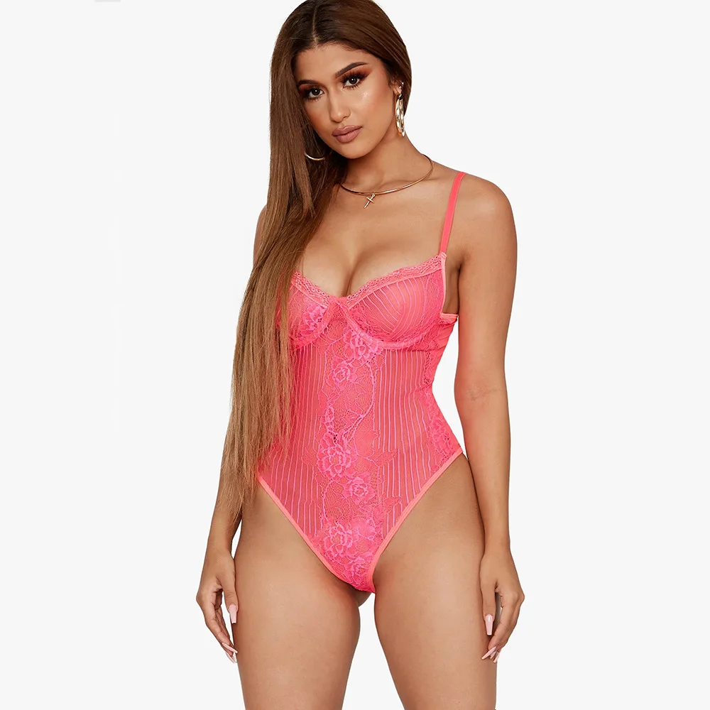 Ellolace Neon Lace Mesh Jumpsuit Hollow Out Transparent Bodysuit Female Backless Sexy Bodycon Bodys Summer Overalls for Women Ellolace Neon Lace Mesh Jumpsuit Hollow Out Transparent Bodysuit Female Backless Sexy Bodycon Bodys Summer Overalls for Women
