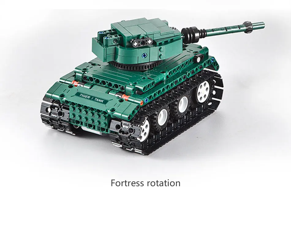 Blocos de Construção Tijolos do Exército Brinquedo para Crianças Cada Tigre Militar 1 Tanques Compatível Técnica Ww2 Mundo Alemão Educação 313 Pçs rc 20 tanques blocos de construção compatível técnica ww2