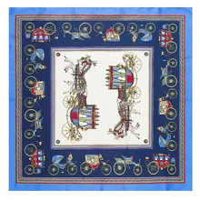 

Silk Bandana Carriage Print 2017 Spring Summer Trend New Silk Scarves Square Kerchief For Women Scarves Ercharpe Bufandas SM1102