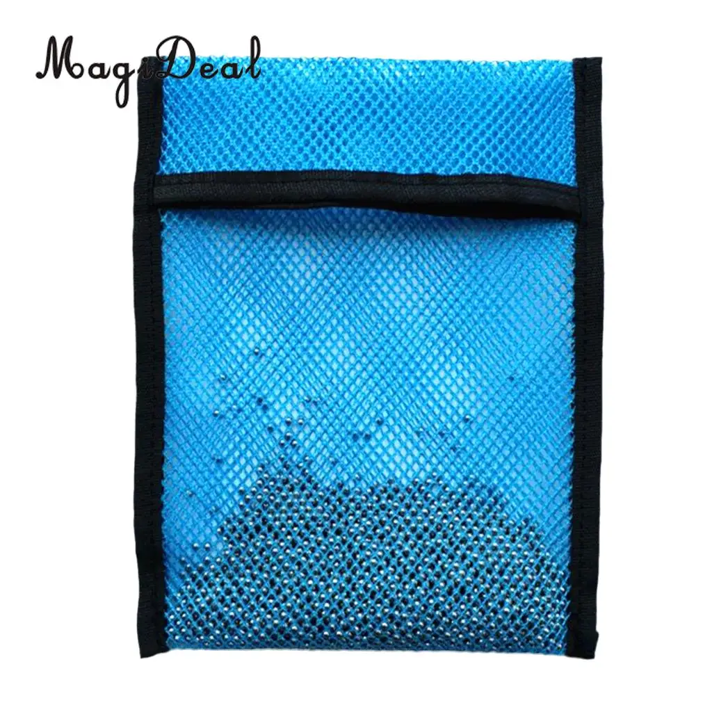 MagiDeal 1KG/2KG Empty Scuba Weight Pouch Bag Mesh Shot Pouch Bags for