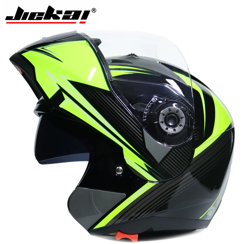 Новое поступление DOT sticker JIEKAI 105 откидной мотоциклетный шлем motocicleta casco шлемы для мотокросса гоночный шлем M L XL XXL - Цвет: b3