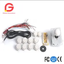 Games DIY Kits Parts USB Encoder To PC Sanwa Joystick & China push Buttons