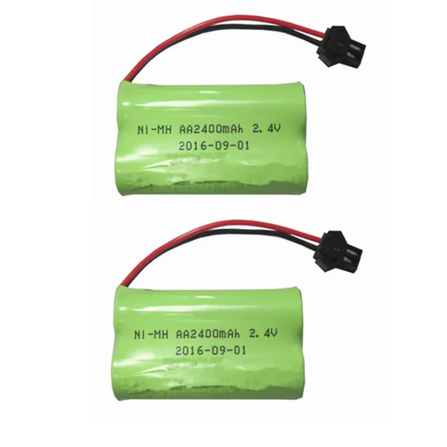 2pcs Baterie Pack Aa Ni Mh 2 4v 2400mah Rechargeable Battery 2pcs Baterie Pack Aa Ni Mh 2 4v 2400mah Rechargeable Battery For Rc Electric Toy Tool Nimh