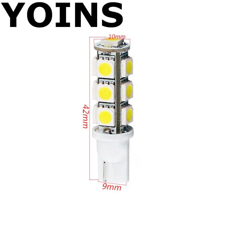 Белый T10 13 SMD 5050 автомобиля боковой Лампа 194 168 W5W светодио дный Клин лампы автомобилей светодио дный 1 шт