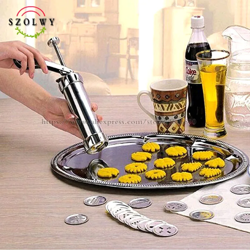 

confeitaria Cookie Press Vintage Atlas Marcato Biscuits Maker Set Kitchenware moule biscuit Mold for baking pancake