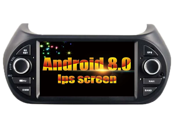 Android 8 0 ips экран авто стерео Мультимедиа для DECKLESS FIAT Fiorino/Qubo автомобильный dvd-плеер