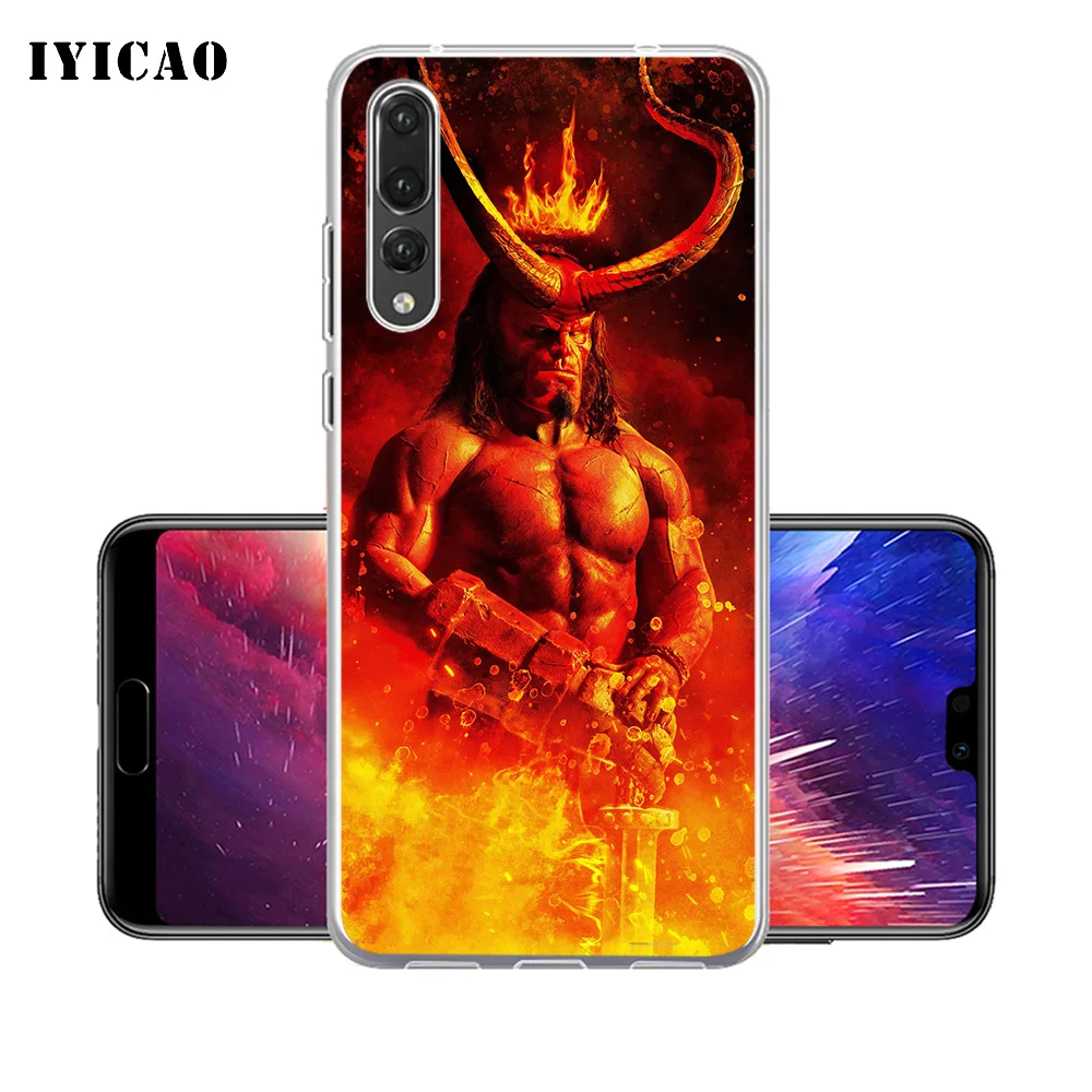 IYICAO Hellboy Мягкий силиконовый чехол для телефона Huawei P30 P20 Pro P10 P9 P8 Lite P Smart TPU