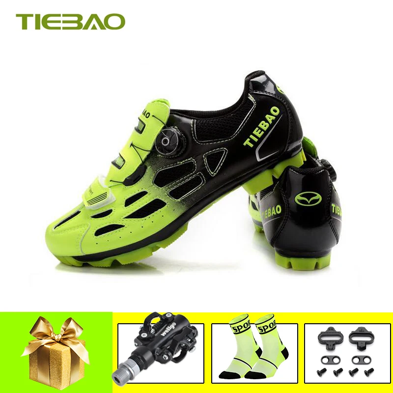 

Tiebao Cycling shoes 2019 women sapatilha ciclismo mtb pedal men self-locking breathable mountain bike Athletic bicycle sneakers