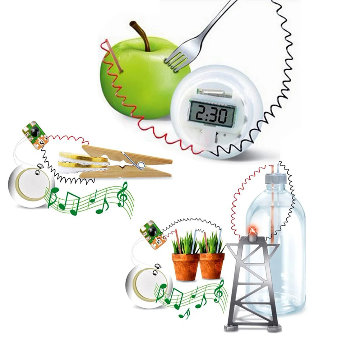 

Surwish Plant Generate Electricity Power Generation Plant Clock Science and Education Experiment