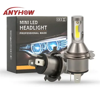 

ANYHOW NEW 2PCS h4 led car Headlight Bulbs 6000k 20000LM 110w 9003 led lights for auto Headlamp COB LED Scheinwerfer Lichter