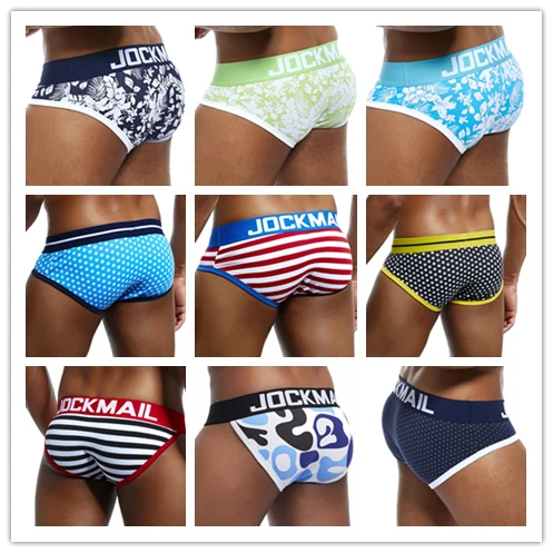 Мужское нижнее белье марки JOCKMAIL мужские сексуальные трусы с принтом бикини