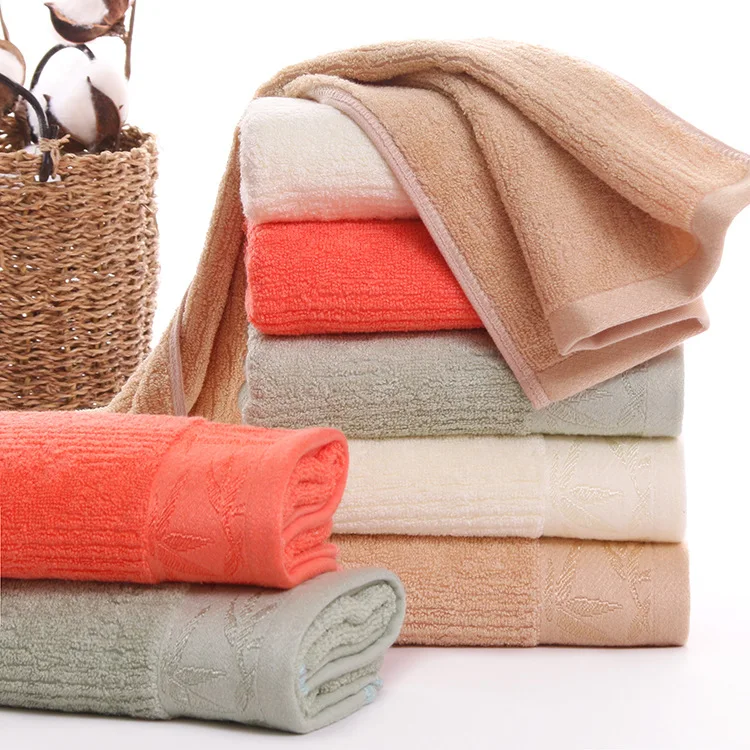SunnyRain 4 Piece Bamboo Fiber Towel Set Face Towels Wash Cloth High