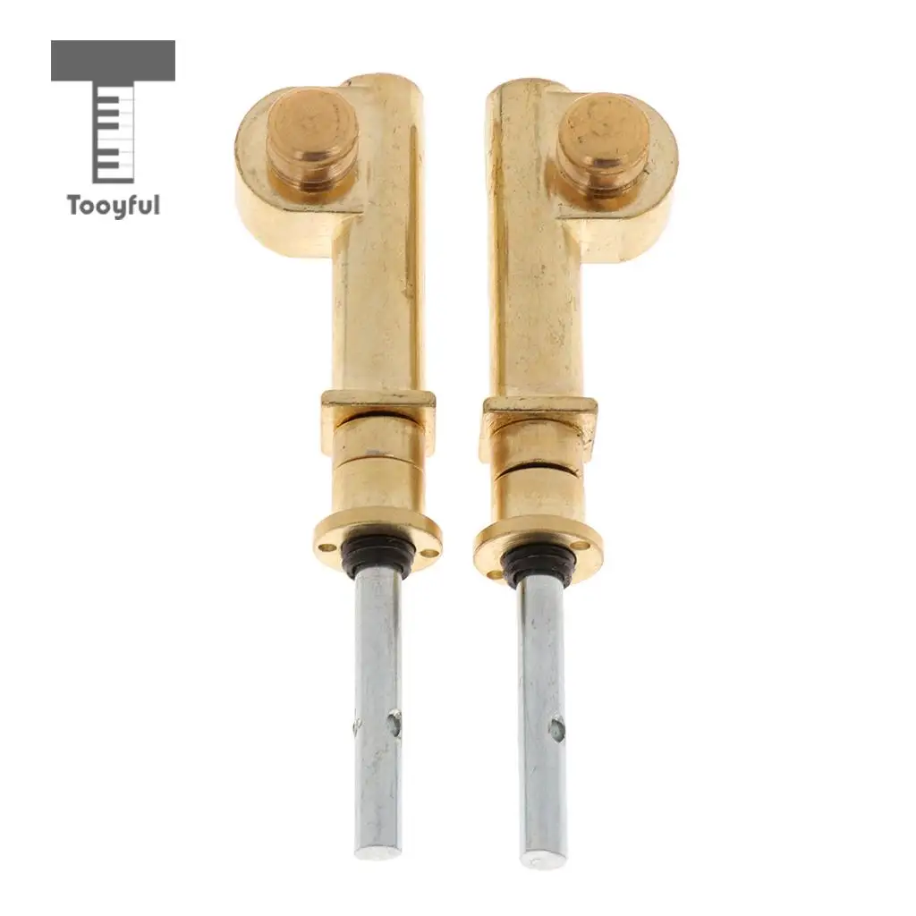 Tooyful Durable 2 Pieces Copper Vortex Erhu Axis Shaft Mechanical Axis String Instrument DIY Parts 9cm