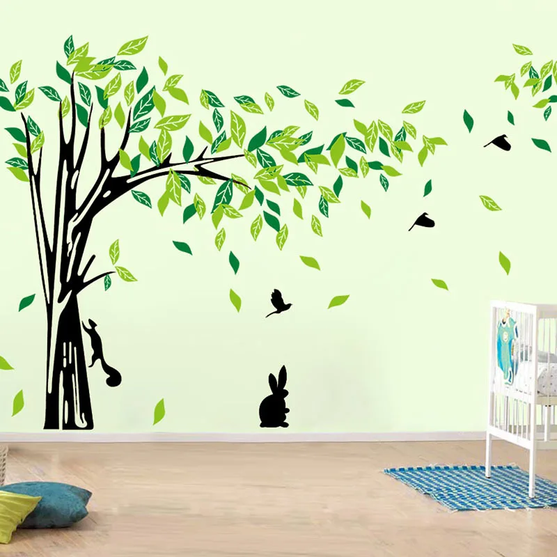 Günstig Große Baum Wand Aufkleber Wohnzimmer Abnehmbare PVC Wand Abziehbilder Familie DIY Poster Wand Aufkleber Mural Art Home Decor