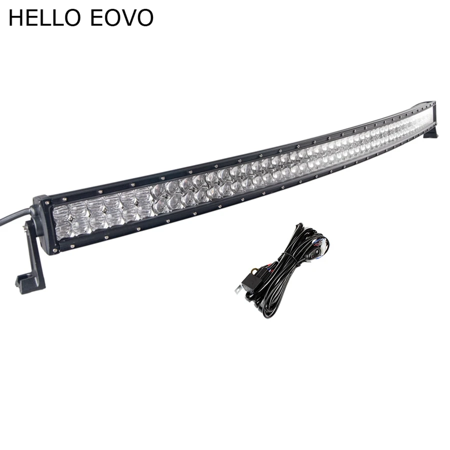 HELLO EOVO 5D 52 inch 500W Curved LED Light Bar for Work Indicators
