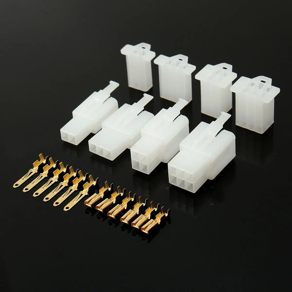 380Pcs 2 3 4 6 Pin Way Motorcycle Wire Cable Terminal Connectors Kit