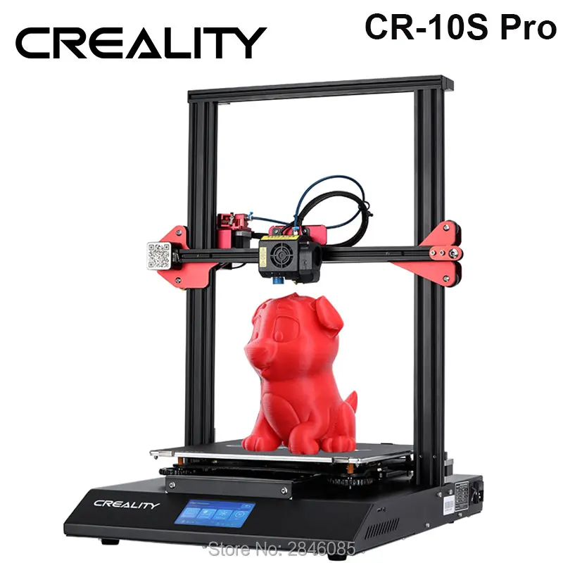 CREALITY 3D CR-10S برو السيارات الإستواء الاستشعار طابعة 4.3 بوصة تعمل باللمس LCD استئناف خيوط مناسبة للطباعة كشف Funtion MeanWell الطاقة