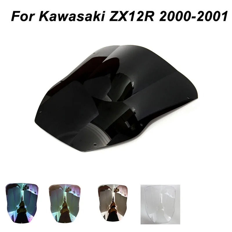 

Windshield For Kawasaki Ninja ZX12R ZX-12R 2000-2001 2000 2001 Windscreen Wind Deflectors Motorcycle Motorbike