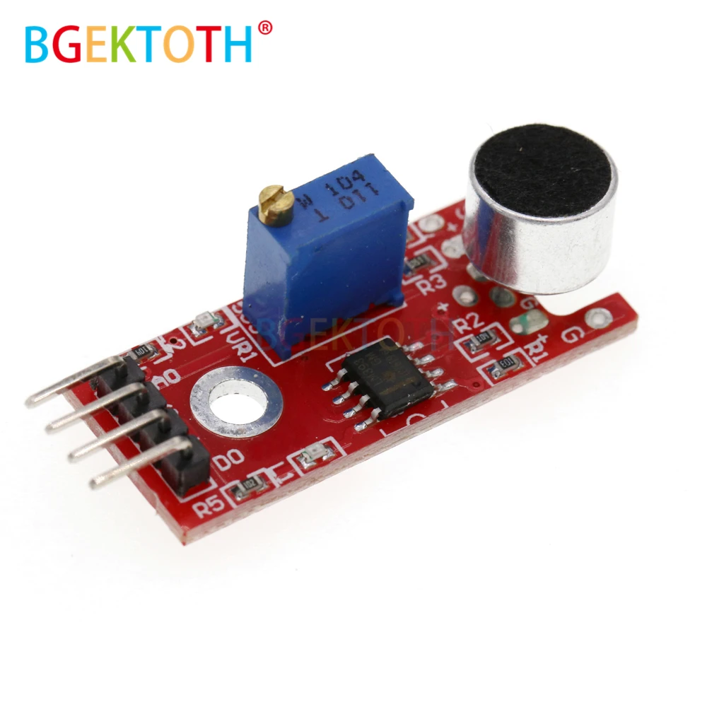 

KY-037 New 4pin Voice Sound Detection Sensor Module Microphone Transmitter Smart Robot Car for arduno DIY Kit