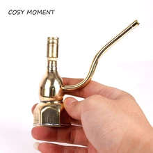 Уютный момент табачный курительный водопровод Латунь Мини Кальян водопровод фильтр для курения держатель трубки SM136