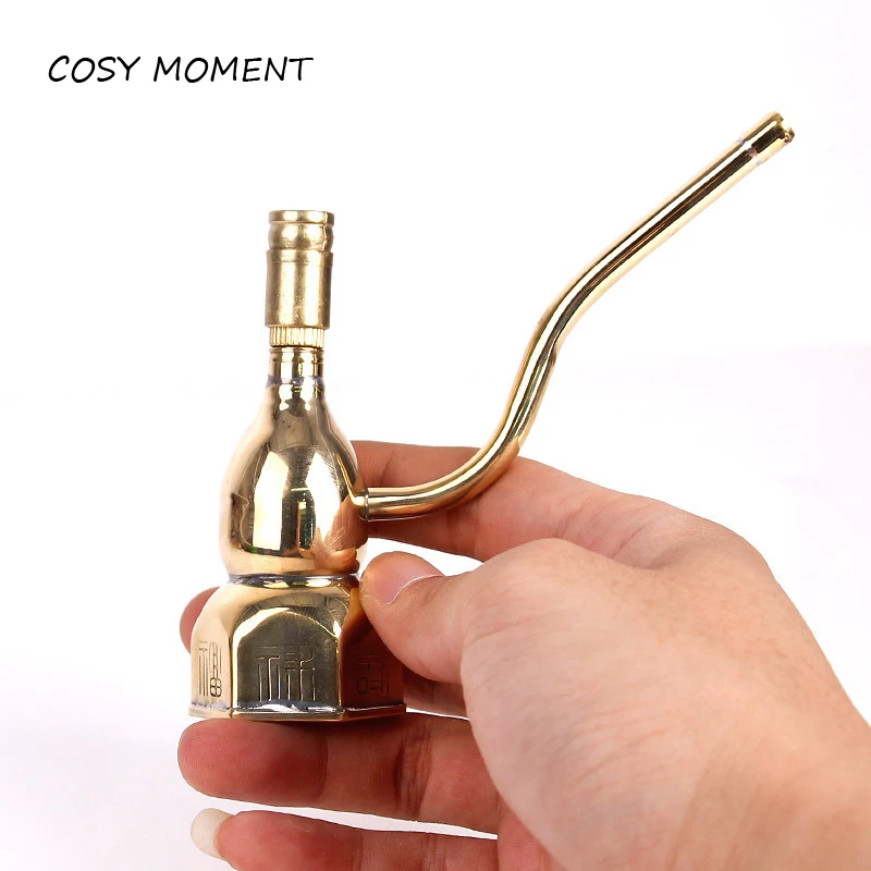 COSY MOMENT Новый табачный курительный водопровод латунный Мини Кальян фильтр для