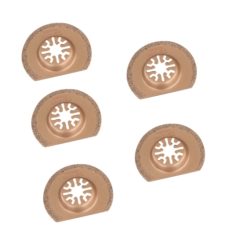 5pcs set 63mm Diamond Titanium Saw Blade Oscillating Multi font b Tool b font For Fein