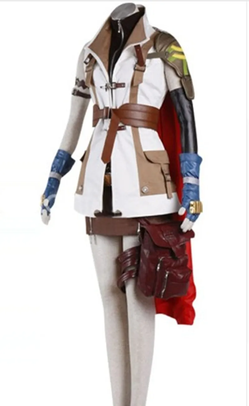 Женский 1:1 для девочек, игра Final Fantasy XIII Lightning, косплей, высокое качество, костюм униот, розовый парик, аниме, на заказ, полный комплект, сумка
