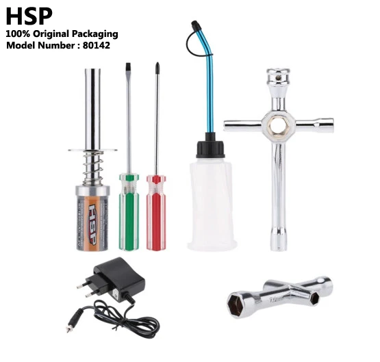 HSP 80142 Nitro GAZ Starter Outils de Kit pour 1:10 Baja allumage Starter Set pour RC Voiture Partie 100% D'origine Au Détail emballage
