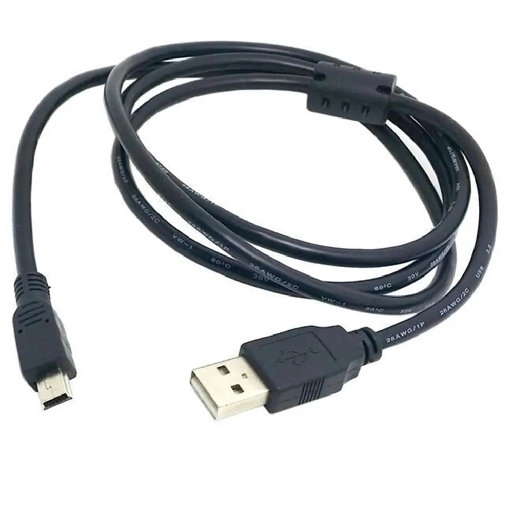 USB 2,0 A штекер для мини-usb B 5P Мужской зарядный кабель для передачи данных для MP3 MP4 плеера телефона Xbox принтера камеры PS3 зарядный кабель для передачи данных