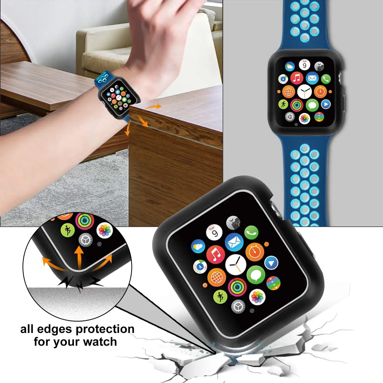 Алюминиевый Магнитный чехол для apple watch 3 протектор apple watch 40 мм серия 4 для apple watch 44 мм чехол и для iwatch крышка 2 1 38 мм