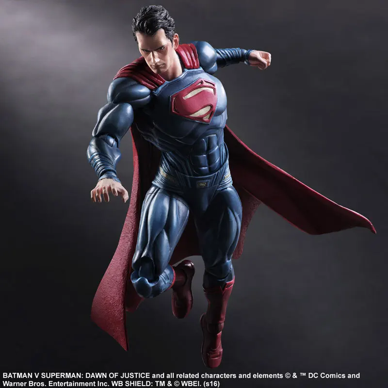 Play Arts 25 см знак супермена в фильме Бэтмен против Супермена DC супер герой фигурка