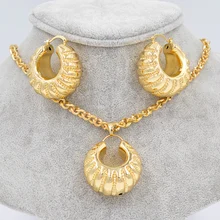 Солнечные ювелирные изделия, большой обруч, Женские Ювелирные наборы, серьги, кулон, медь, для вечерние, свадебный подарок, шар, прямые линии, массивные украшения