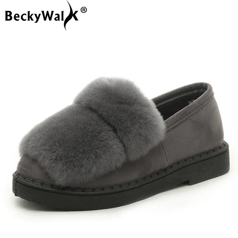 loafers for women with fur