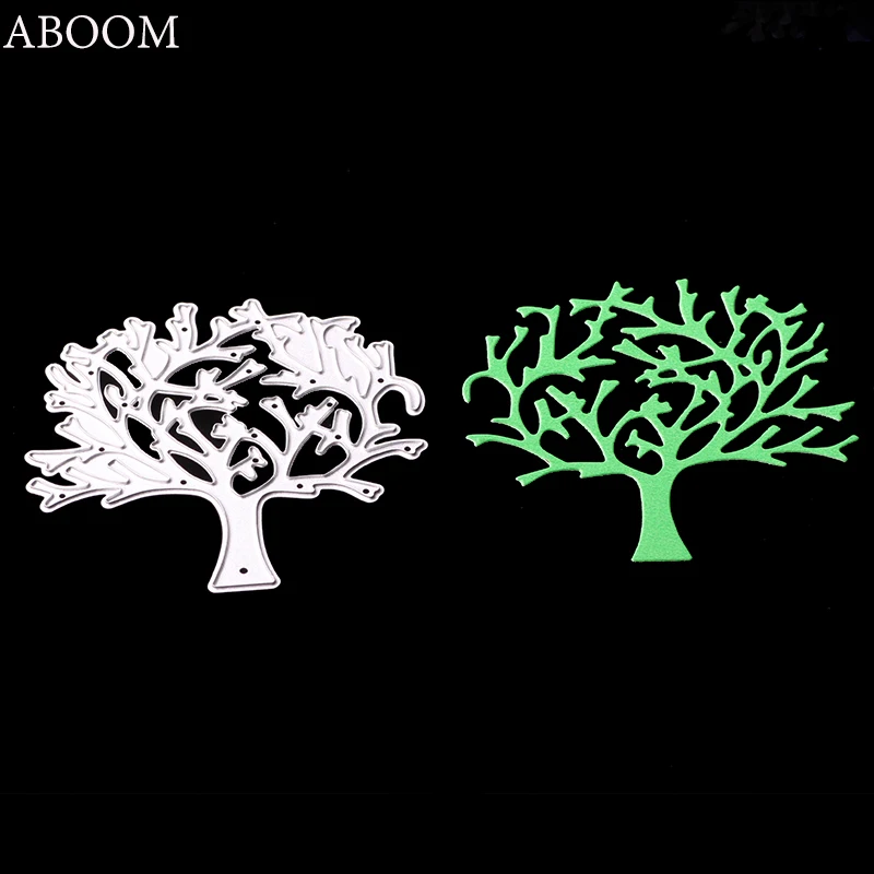  ABOOM New Design Tree Leaf Metal Carbon Steel Die Cut Embossing DIY Invitation Card Embossing Folde - 32861101506