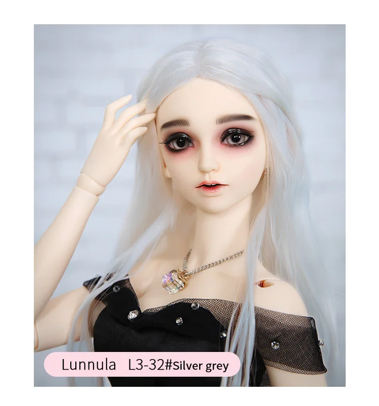 Парик для куклы BJD L3# Размер 9-10 дюймов 1/3 высокотемпературный парик длинные волосы bjd sd кукольные парики для красоты ручной работы diy