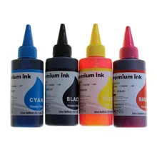 Универсальные 4 цветные красящие чернила для Epson 4 Colo 100 мл для hp Premium Dye Ink, обычные чернила для принтера Canon, все модели