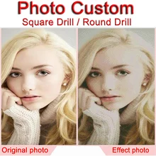 Фотографии на заказ сделать свой собственный алмаз живопись подарок 5D DIY полный квадратный набор круглая дрель индивидуальная вышивка мозаика вышивка крестиком