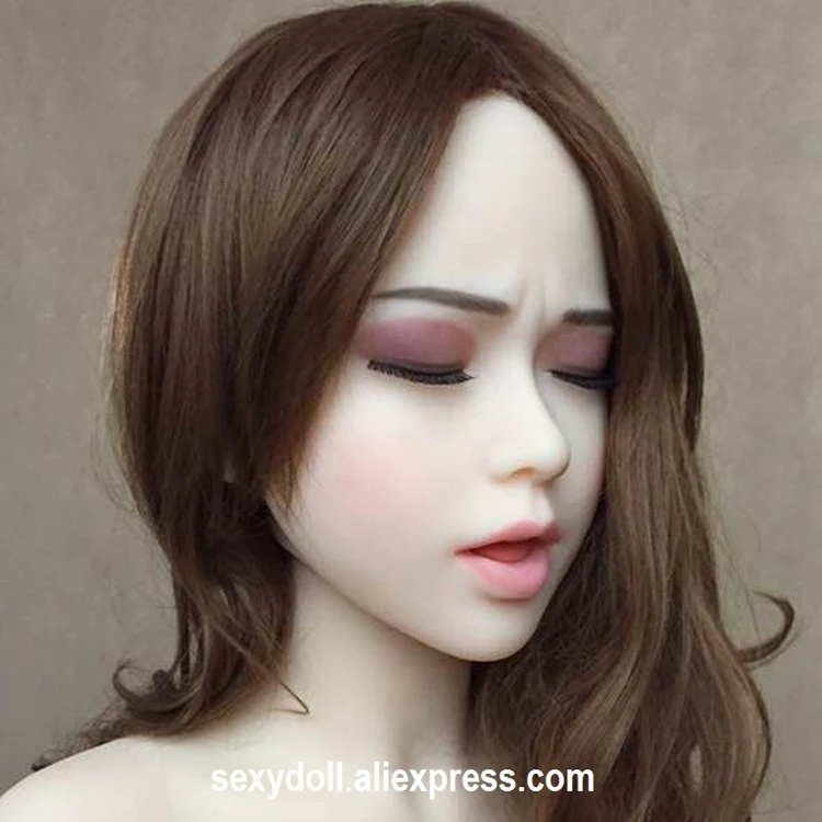 Japanese silicone sex doll HEAD eyeclosed Asian (2)