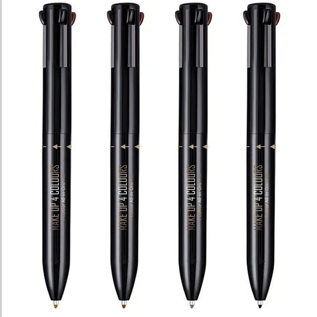4 In 1 Makeup Pen 4 IN 1 Eyebrow Pen Automatic Lasting Eyeliner Lip Liner Waterproof