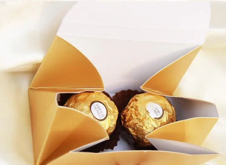 Украшения на свадьбу Конфетница для вечеринки Baby Shower Gift Ferrero Rocher коробка конфет приятные подарки сумки