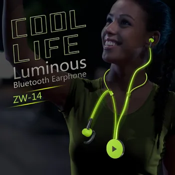 

1pcs Fashion Glow In The Dark Metal Earphones Earbuds With Mic Glowing Zipper Headset Luminous Light Stereo Handsfree Z625