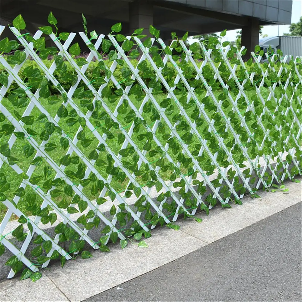 

55CMExtendable Instant Fence Outdoor Wooden Fence Garden Balcony Vine Frame Wedding Props Decoration