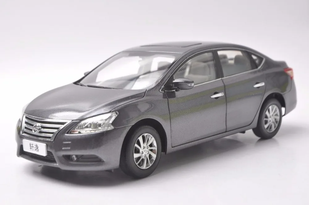 1:18 литья под давлением модель для Nissan Sylphy серый сплав игрушка автомобиль миниатюрная коллекция подарки Sentra