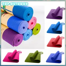 9 Color TPE Yoga Mat Non-Slip Body Building Health Lose Weight Exercise Gym Household Cushion Fitness Pad 8mm 183cm&61cm