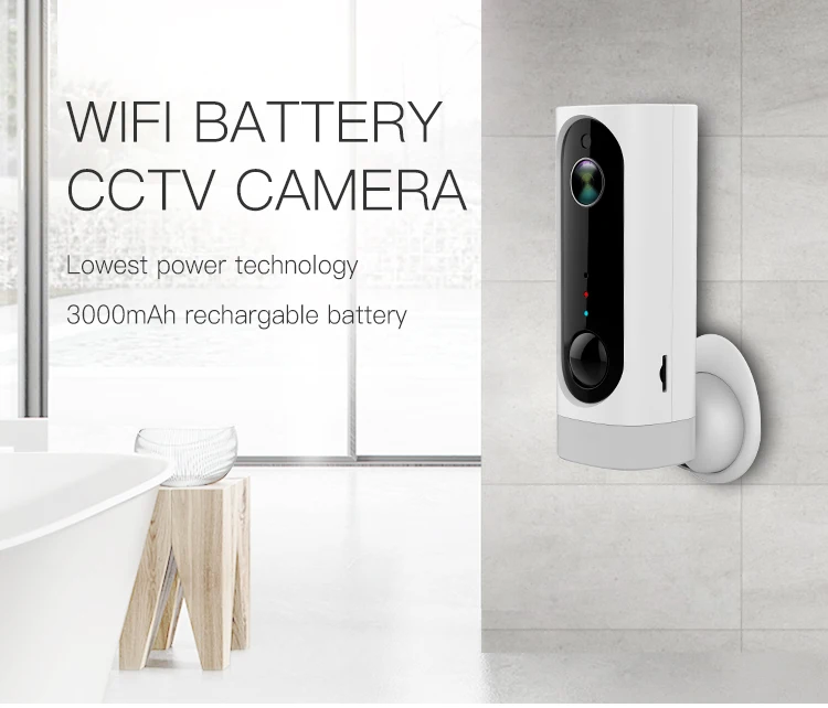 

HD 1080P Wifi Battery IP Camera Outdoor Solar Panel Camera Wireless Rechargeable Camera Waterproof PIR Alarm