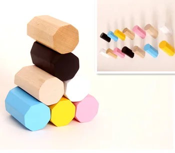 

7color decoration Pure natural wood wall hanger Natural wood Wall robe hooks Solid oak wood beech wood hooker Rural wall design